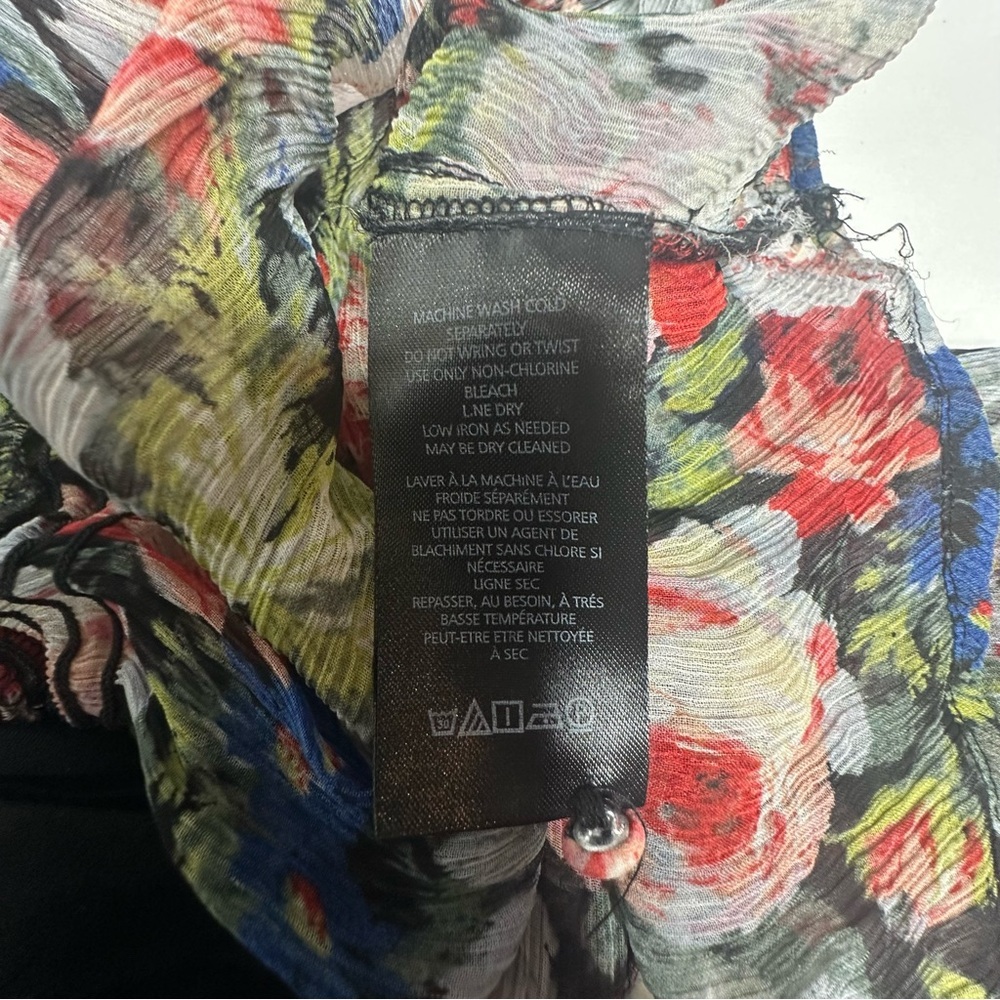 Anthropologie Marais Printed Chiffon Maxi Gown xs - Picture 11 of 12